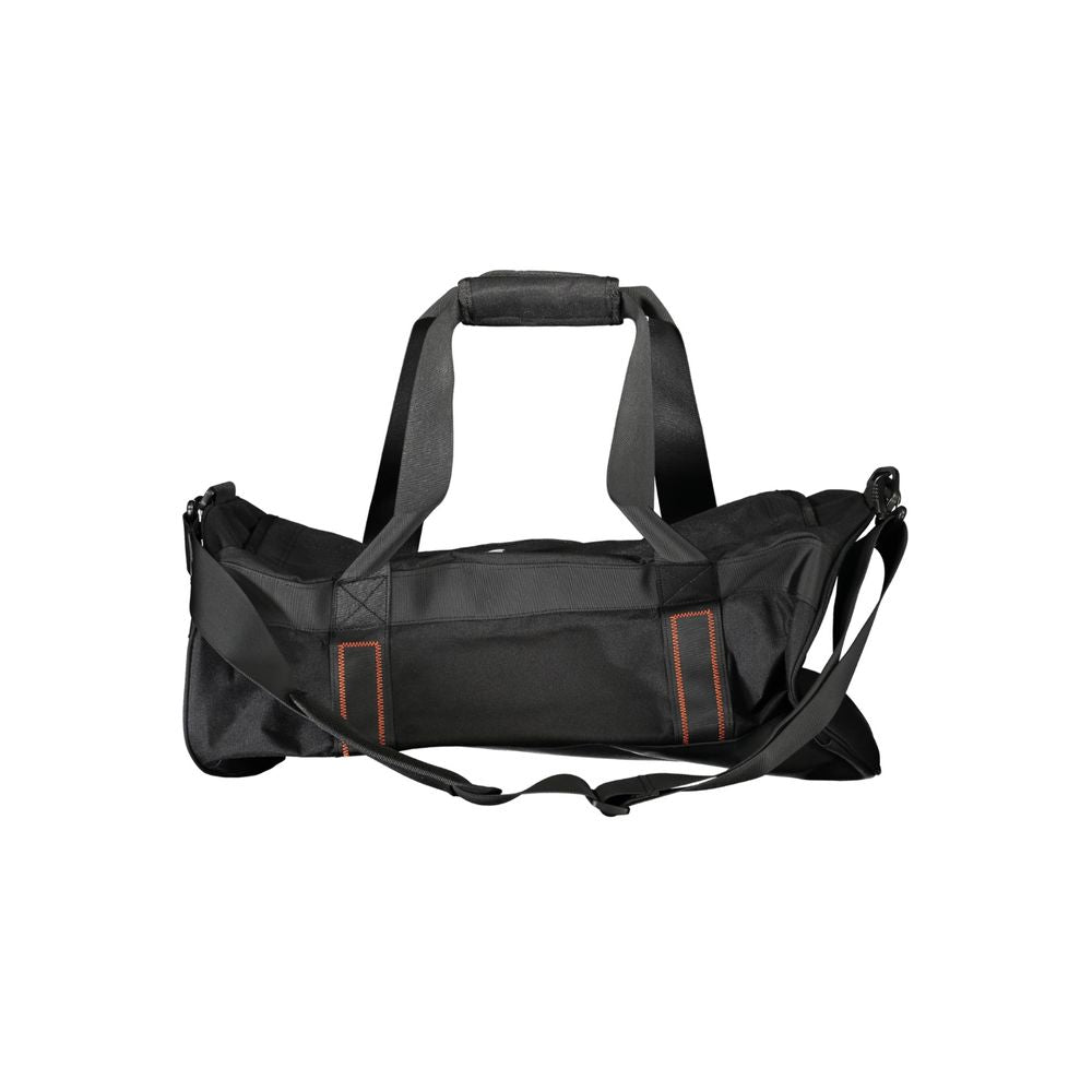 Travel Handbag by North Sails for unisex in polyester black features a refined silhouette, showcasing a secure zipper, organized external-pockets & internal-pockets, and versatile shoulder-strap, handle & adjustable-strap for a refined finish.