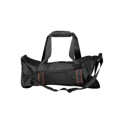 Travel Handbag by North Sails for unisex in polyester black features a refined silhouette, showcasing a secure zipper, organized external-pockets & internal-pockets, and versatile shoulder-strap, handle & adjustable-strap for a refined finish.