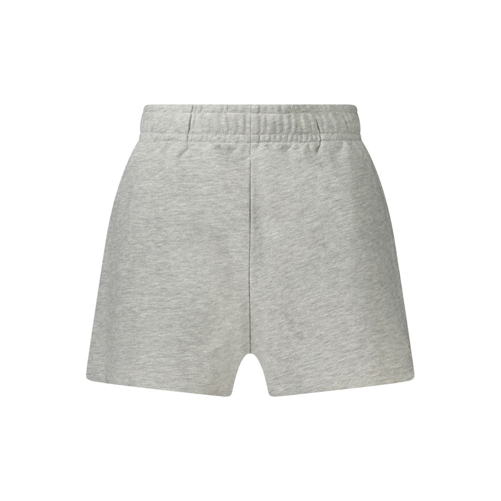 Activewear Shorts by Fila for women in organic cotton gray features an versatile with adjustable-waistband, presenting a versatile short and designed for a versatile look.