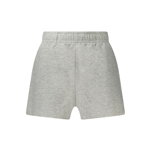 Activewear Shorts by Fila for women in organic cotton gray features an versatile with adjustable-waistband, presenting a versatile short and designed for a versatile look.