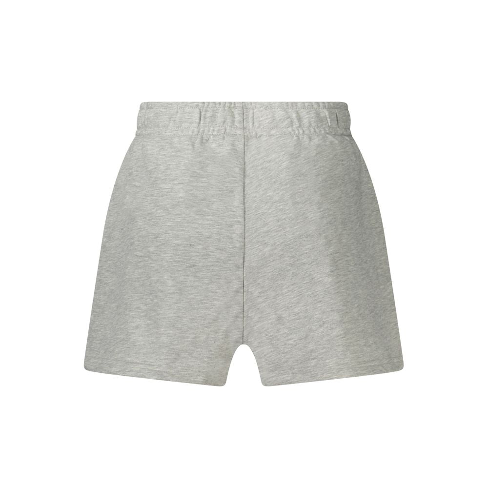 Activewear Shorts by Fila for women in organic cotton gray features a contemporary silhouette with adjustable-waistband, a contemporary , short, and for a contemporary finish.