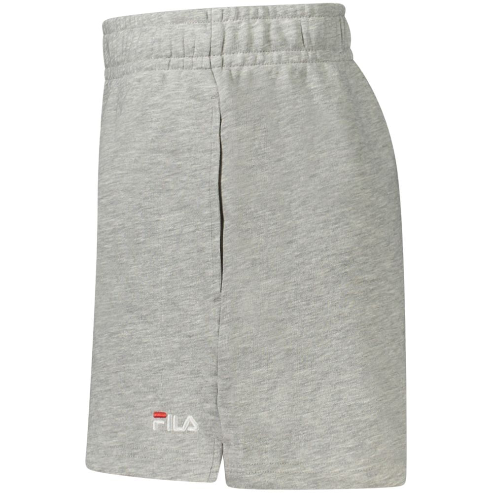 Activewear Shorts by Fila for women in organic cotton gray features a kinetic silhouette, showcasing adjustable-waistband with a kinetic , short, and for a premium athletic look.