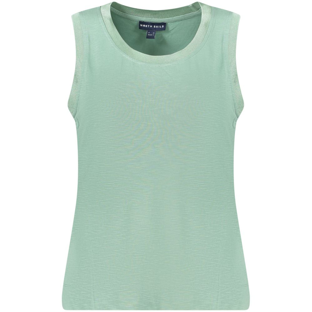 Tank Top by North Sails for women in polyester green presents a uncompromising silhouette, artfully detailed with a uncompromising wide-neck neckline and sleeveless for a sophisticated, uncompromising finish.