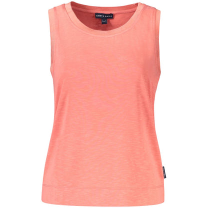 Tank Top by North Sails for women in polyester pink showcases a sublime silhouette, with sleeveless and wide-neck neckline details for a sublime finish.