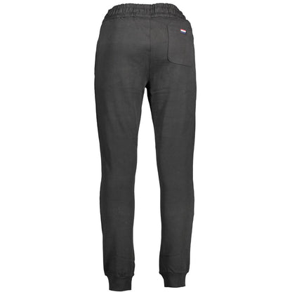 Joggers by U.S. POLO ASSN. for men in cotton black presents a refined pantology silhouette, artfully defined by a refined pantology , long, and a sophisticated .