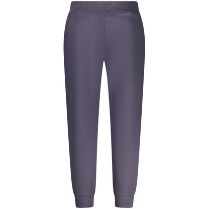 Joggers by Guess Jeans for men in organic cotton blue features a polished silhouette with a polished athletic, reaching a polished long and finished with a polished .