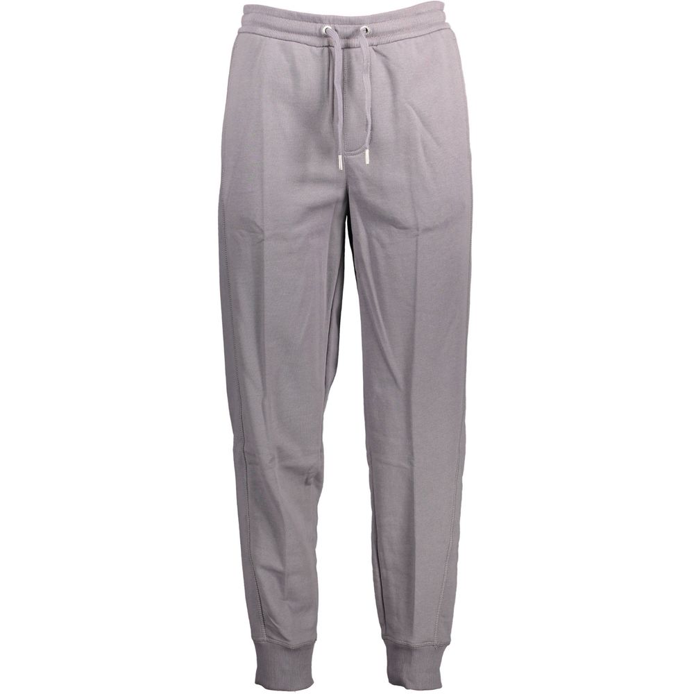 Trousers by Calvin Klein for men in cotton gray & print presents a perennial silhouette, meticulously tailored with a athletic cut, long finish, and an elegant .