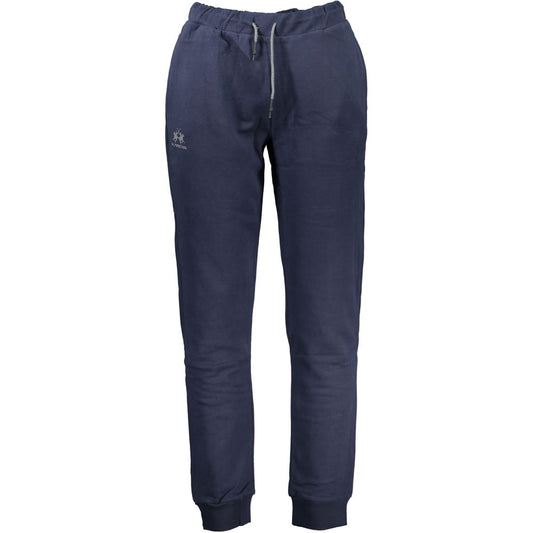 Joggers by La Martina for men in cotton blue & print features a refined silhouette with a refined athletic, defined by a and a refined long for a refined finish.