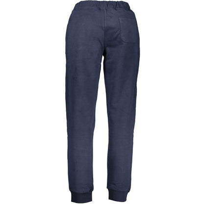 Joggers by La Martina for men in cotton blue & print presents a refined pantology silhouette, artfully defined by a refined pantology athletic, long, and a sophisticated .