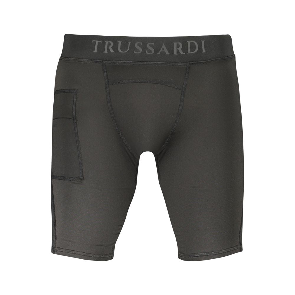 Legging Shorts by Trussardi for men in polyester black & print showcases an effortlessly refined silhouette, meticulously detailed with a effortlessly refined leggings, a effortlessly refined , and a short for a refined finish.