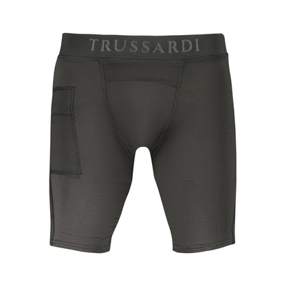 Legging Shorts by Trussardi for men in polyester black & print showcases an effortlessly refined silhouette, meticulously detailed with a effortlessly refined leggings, a effortlessly refined , and a short for a refined finish.