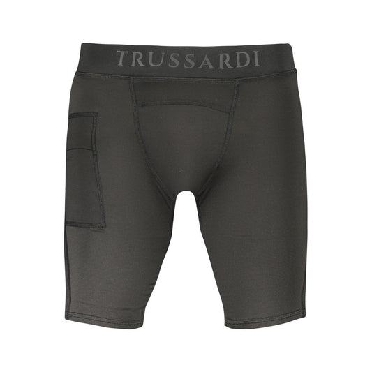 Legging Shorts by Trussardi for men in polyester black & print showcases an effortlessly refined silhouette, meticulously detailed with a effortlessly refined leggings, a effortlessly refined , and a short for a refined finish.