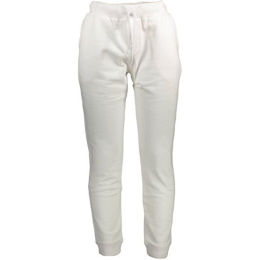 Activewear Pants by North Sails for men in cotton natural & white features an contemporary athletic with a long and , showcasing adjustable-waistband for a contemporary finish.