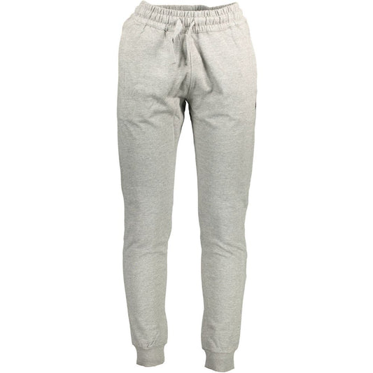 Joggers by U.S. POLO ASSN. for men in cotton gray features an sartorial athletic and long with a cut for a sartorial finish.
