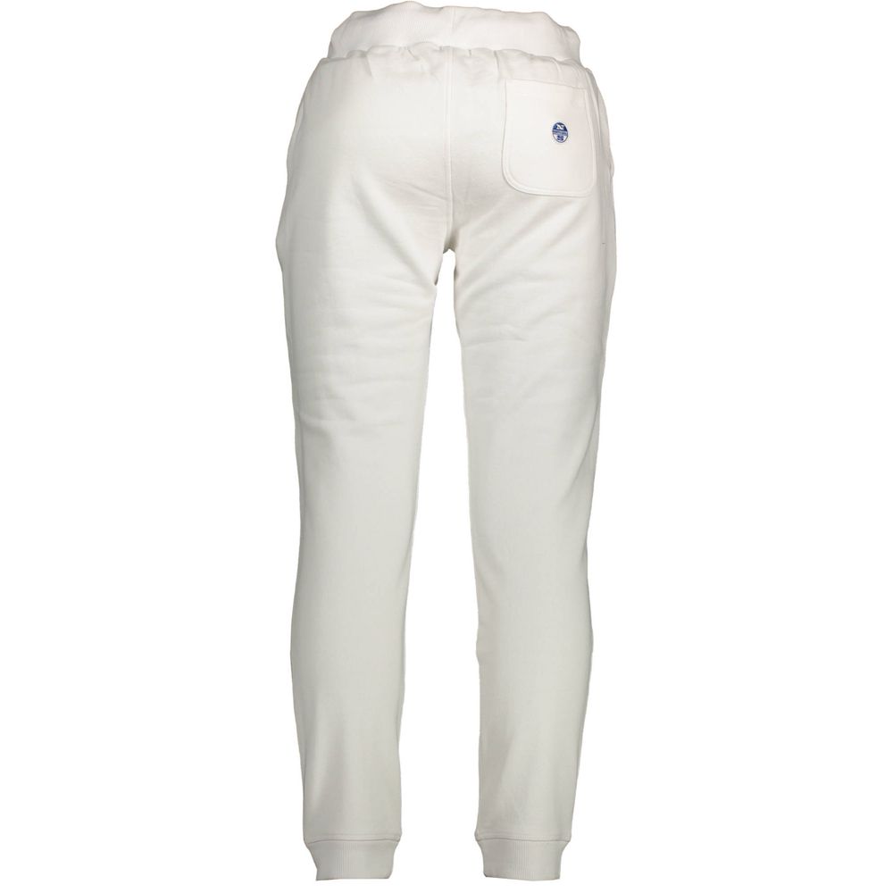 Activewear Pants by North Sails for men in cotton natural & white features an sporty athletic with a long and , expertly finished with adjustable-waistband for an sporty performance aesthetic.