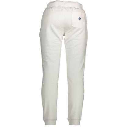 Activewear Pants by North Sails for men in cotton natural & white features an sporty athletic with a long and , expertly finished with adjustable-waistband for an sporty performance aesthetic.