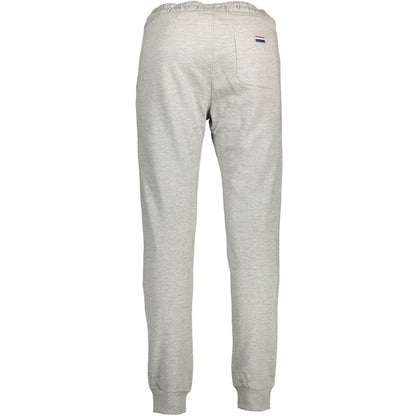 Joggers by U.S. POLO ASSN. for men in cotton gray features an refined tailoring silhouette, showcasing a premium athletic with a and long cut for a refined tailoring look.