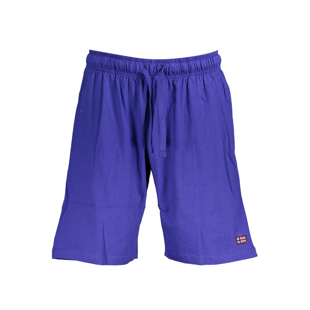 Activewear Shorts by Norway 1963 for men in cotton blue features an versatile with adjustable-waistband, presenting a versatile short and designed for a versatile look.