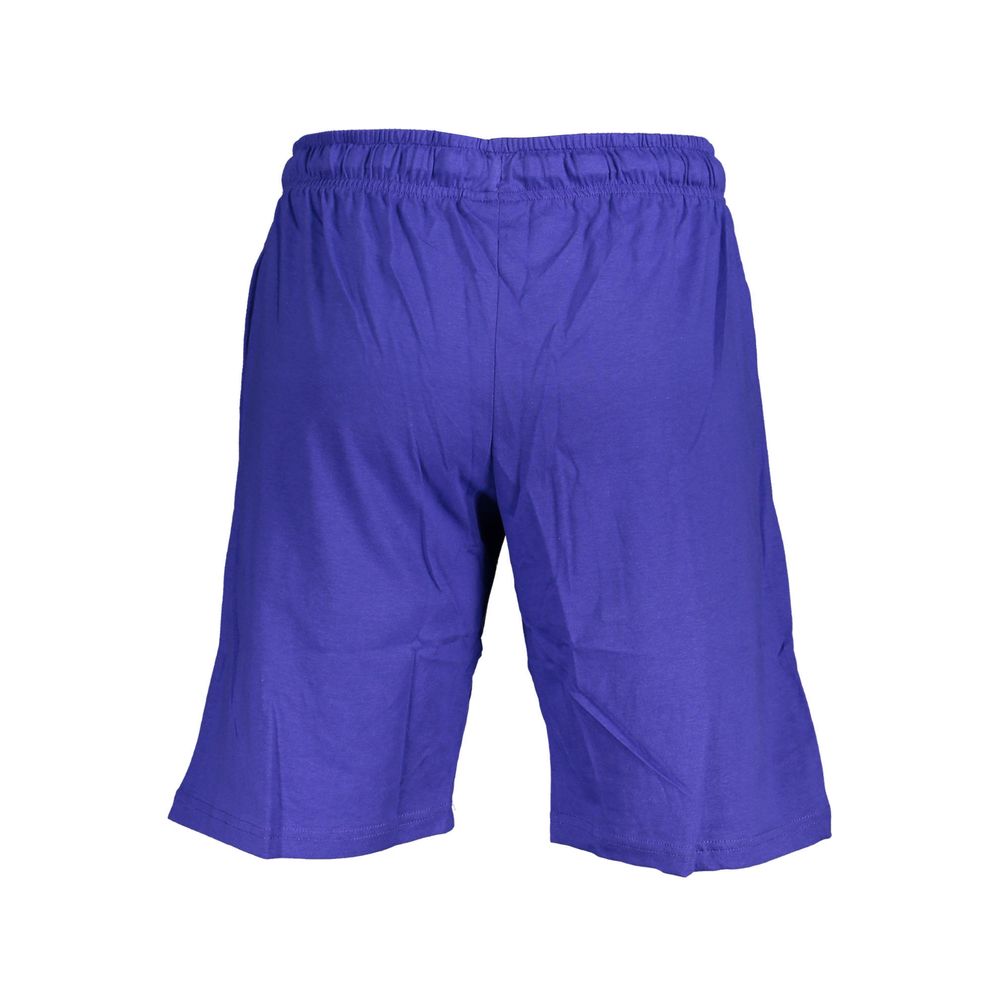 Activewear Shorts by Norway 1963 for men in cotton blue features a dynamic silhouette with a , showcasing adjustable-waistband in a premium short cut for high-performance style.