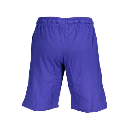 Activewear Shorts by Norway 1963 for men in cotton blue features a dynamic silhouette with a , showcasing adjustable-waistband in a premium short cut for high-performance style.
