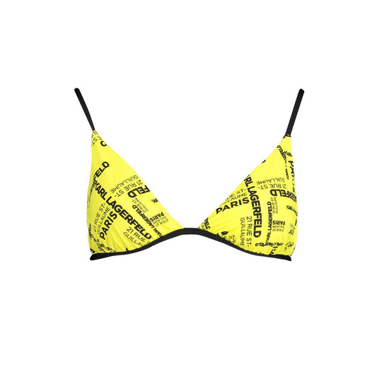 Bikini by Karl Lagerfeld for women in elastane yellow presents a sun-drenched silhouette, showcasing the sun-drenched Women's Elastane Bikini design with a sun-drenched cut for a premium finish.