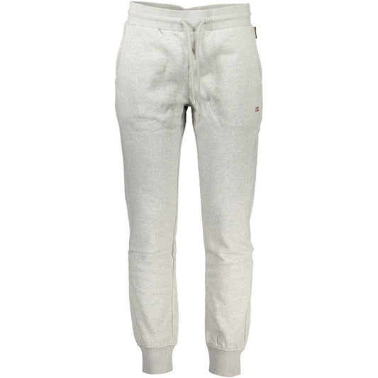 Joggers by Napapijri for men in cotton gray & print presents a refined pantology silhouette, artfully defined by a refined pantology regular-fit, long, and a sophisticated .
