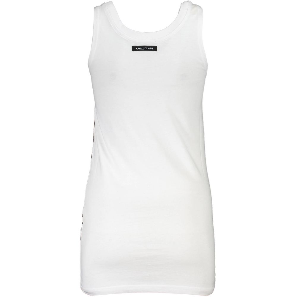 Tank Top by Cavalli Class for women in cotton white & print showcases a sublime silhouette, with and details for a sublime finish.
