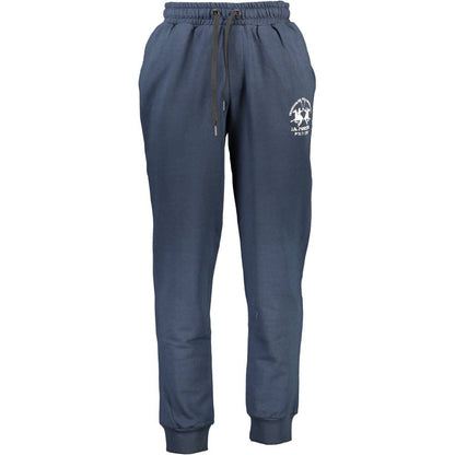 Joggers by La Martina for men in cotton blue features an sophisticated and with a precise long, creating a sophisticated and sophisticated silhouette.