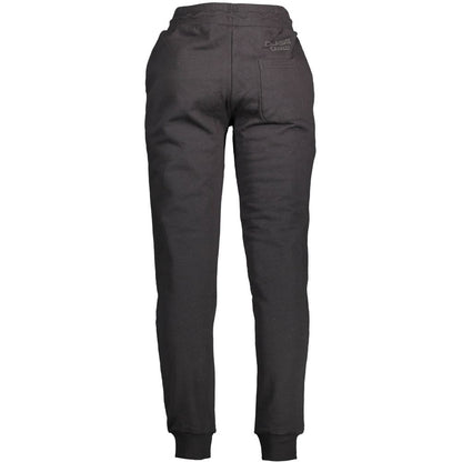 Joggers by Cavalli Class for men in cotton black & print features an refined tailoring silhouette, showcasing a premium with a and long cut for a refined tailoring look.