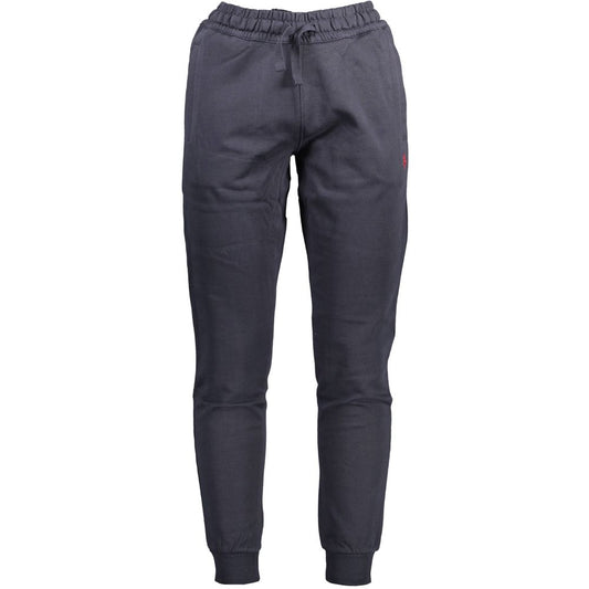 Joggers by U.S. POLO ASSN. for men in cotton blue features a polished silhouette with a polished athletic, reaching a polished long and finished with a polished .