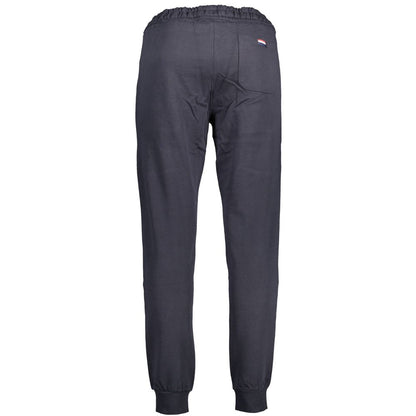 Joggers by U.S. POLO ASSN. for men in cotton blue features an sartorial athletic and long with a cut for a sartorial finish.