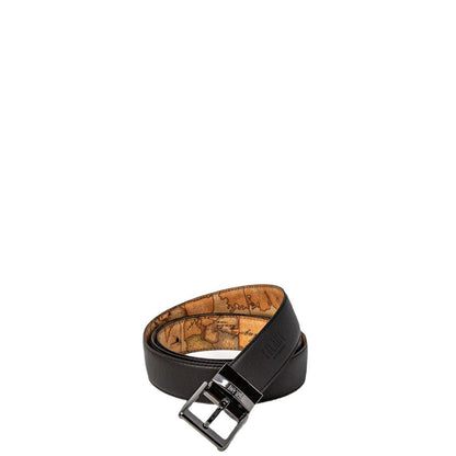 Belt by Alviero Martini Prima Classe for men in polyurethane leather brown features a bohemian chic silhouette, showcasing the bohemian chic Polyurethane Leather Belt design with a sophisticated bohemian chic finish.