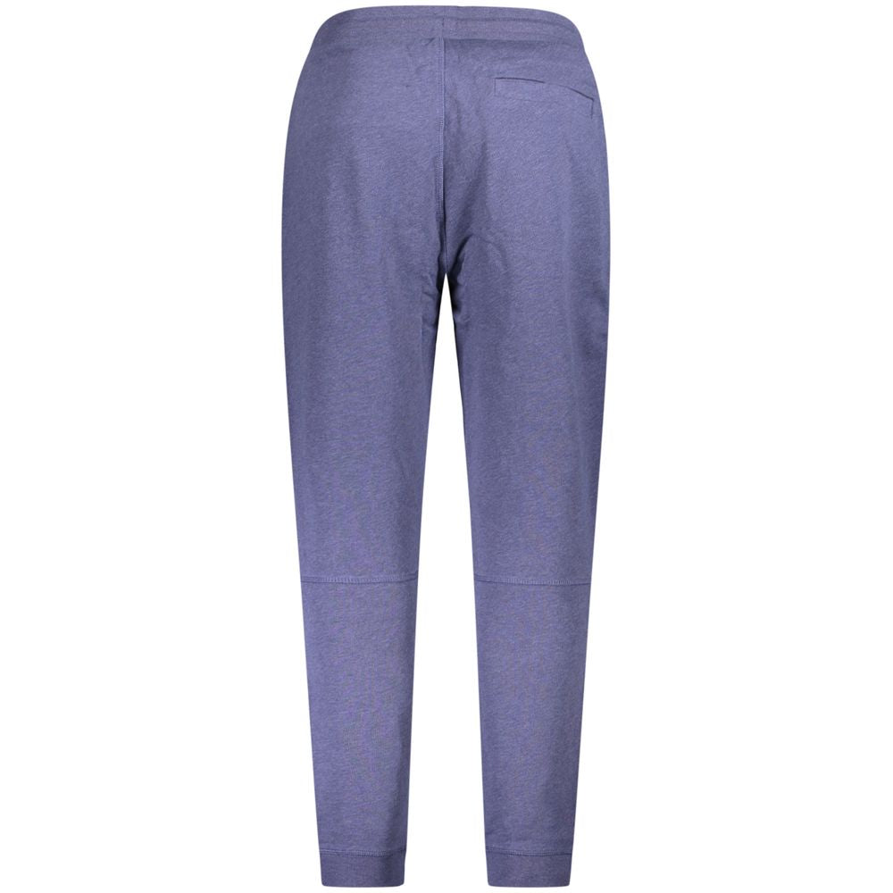 Joggers by Hugo Boss for men in cotton blue presents a tailored silhouette, showcasing a tailored and long cut with a refined for a truly tailored aesthetic.