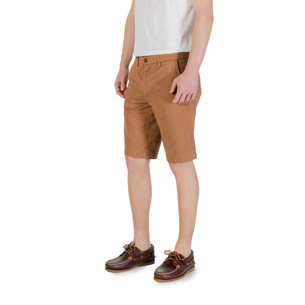 Borghese Men's Stretch Cotton Bermuda Shorts - Beige
