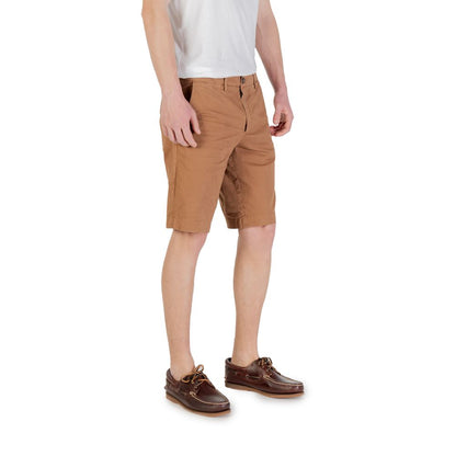 Borghese Men's Stretch Cotton Bermuda Shorts - Beige