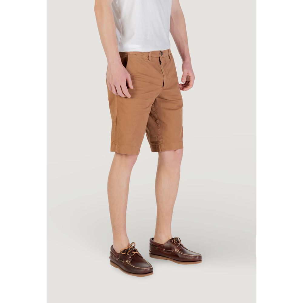 Borghese Men's Stretch Cotton Bermuda Shorts - Beige