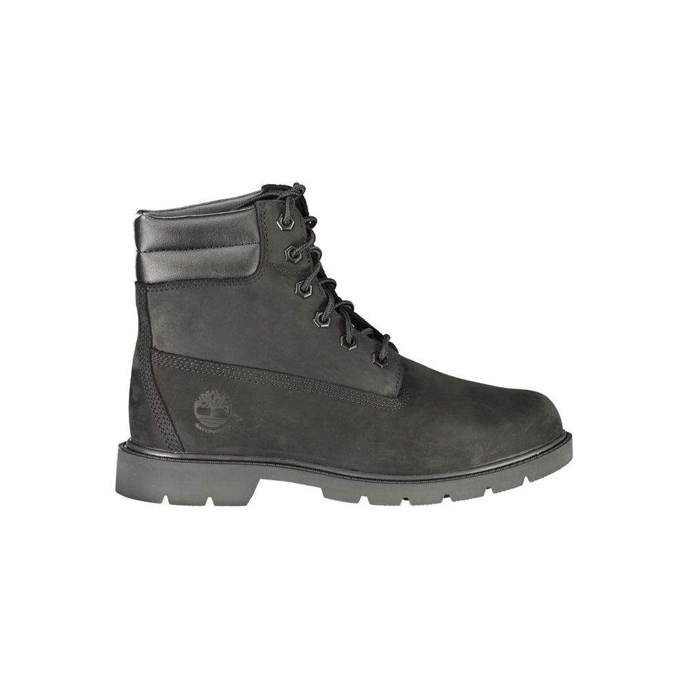 Lace-Up Ankle Boots by Timberland for women in polyester black & print showcases a ergonomic silhouette from the Women's Polyester Lace-Up Ankle Boots collection, featuring a ergonomic and a ergonomic .