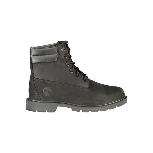 Lace-Up Ankle Boots by Timberland for women in polyester black & print showcases a ergonomic silhouette from the Women's Polyester Lace-Up Ankle Boots collection, featuring a ergonomic and a ergonomic .