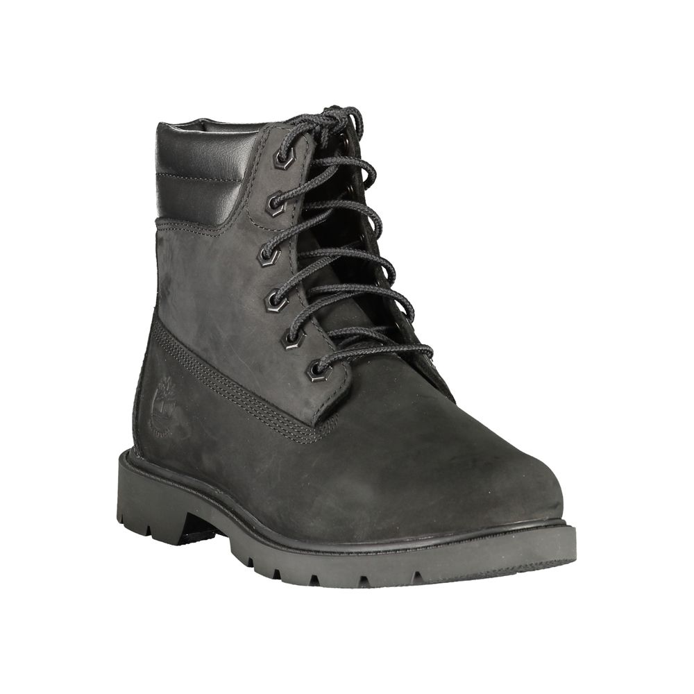 Lace-Up Ankle Boots by Timberland for women in polyester black & print features an high-performance silhouette, showcasing the sophisticated design of the Women's Polyester Lace-Up Ankle Boots with a and a refined .