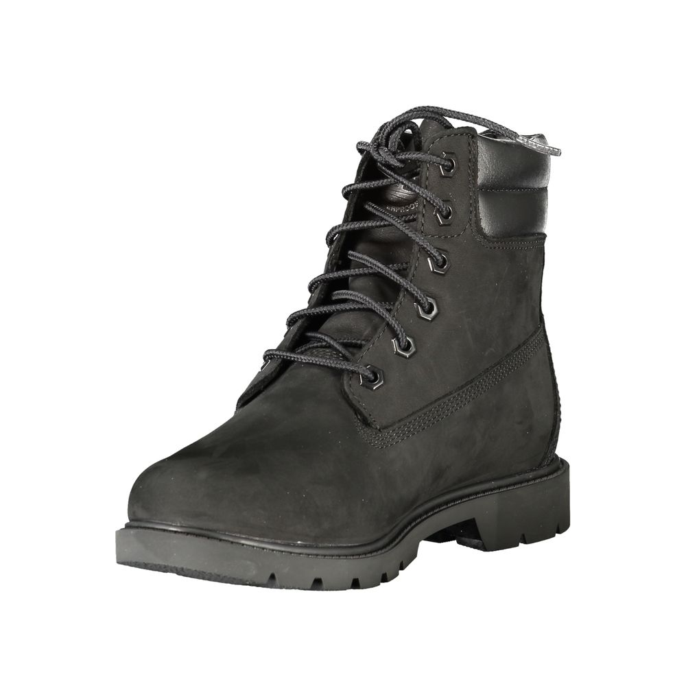 Lace-Up Ankle Boots by Timberland for women in polyester black & print features an high-performance design from the Women's Polyester Lace-Up Ankle Boots collection, highlighting a high-performance and for a refined look.