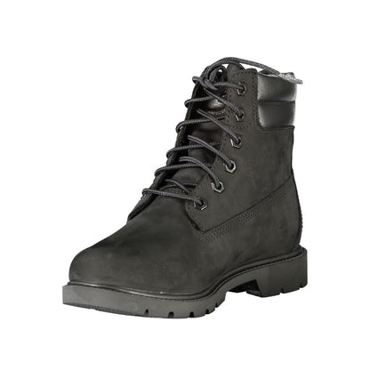 Lace-Up Ankle Boots by Timberland for women in polyester black & print features an high-performance design from the Women's Polyester Lace-Up Ankle Boots collection, highlighting a high-performance and for a refined look.