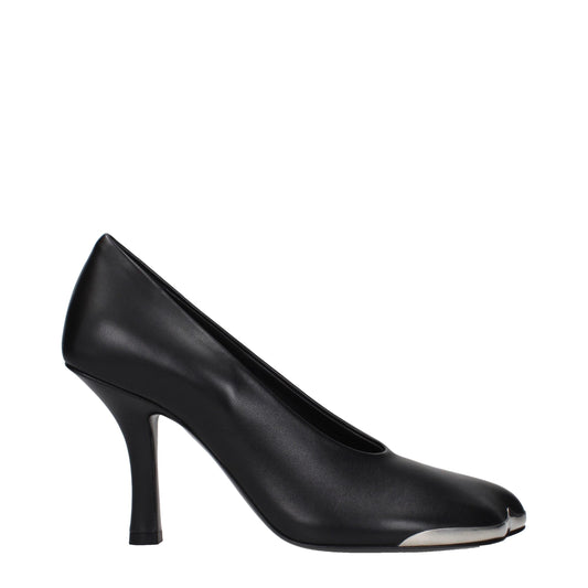 High-Heel Pumps Heels by Burberry for women in leather black features a effortless chic silhouette, showcasing the Women's Leather High-Heel Pumps Heels design with a effortless chic high-heel and for a effortless chic finish.