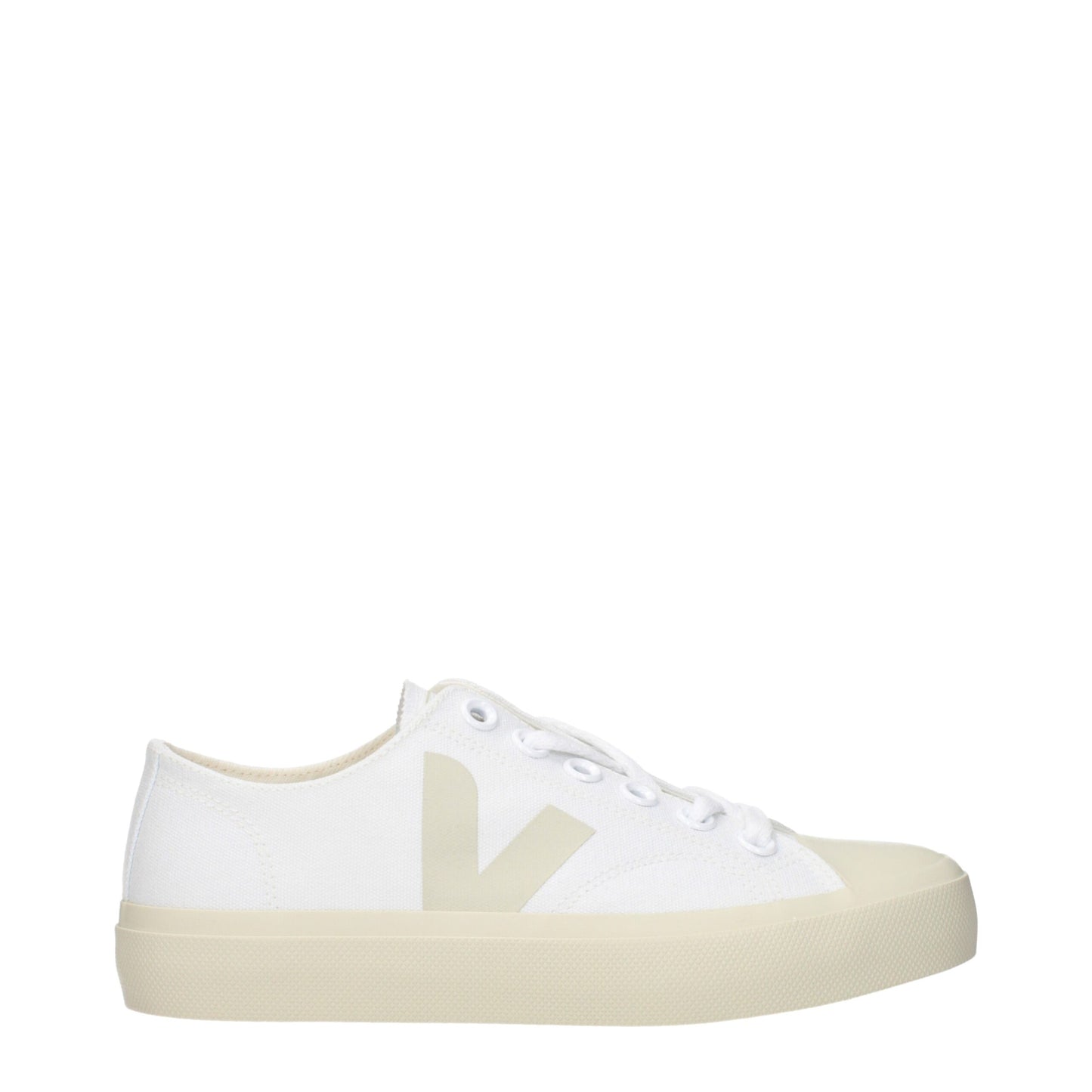Sneakers by Veja for women in fabric white presents a on trend silhouette from the Women's Low Top Fabric Sneakers collection, showcasing a on trend low-top style for an elevated aesthetic.