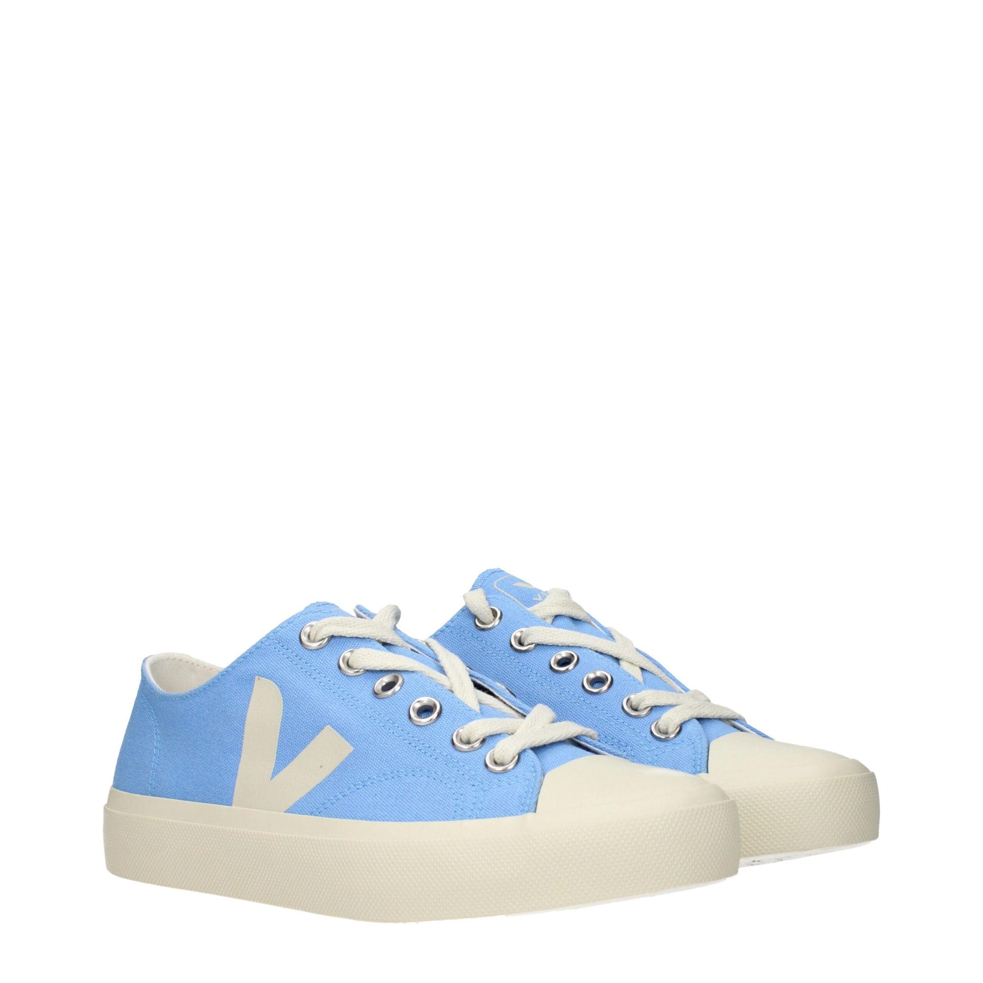 Sneakers by Veja for women in fabric light-blue features an timeless silhouette from the Women's Low Top Fabric Sneakers collection, showcasing a signature low-top style with an timeless finish.