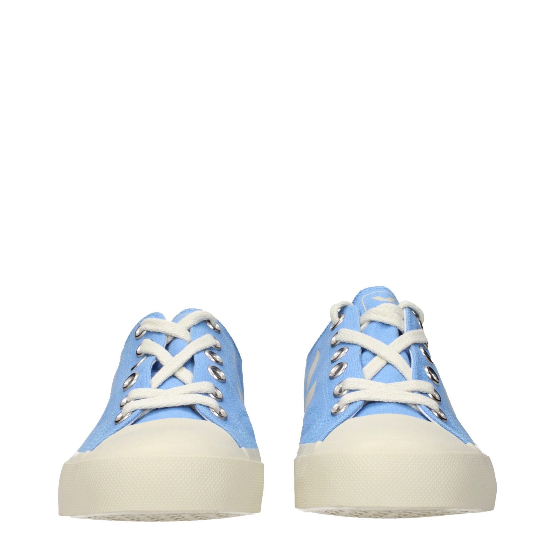 Sneakers by Veja for women in fabric light-blue features a chic design, perfectly showcasing the chic low-top style of this Women's Low Top Fabric Sneakers.