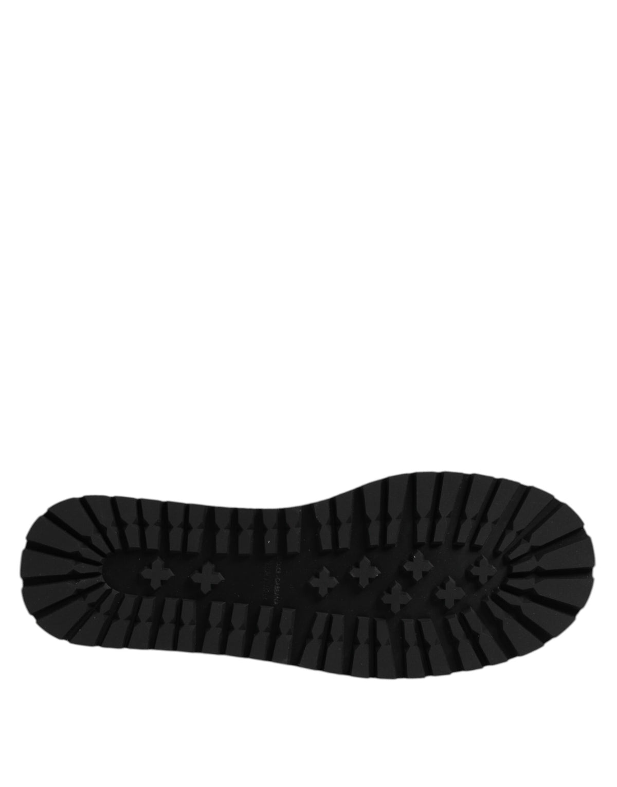 Dolce & Gabbana Men's Polyester Polyurethane & Goat Leather Flat Slider Shoes - Silver