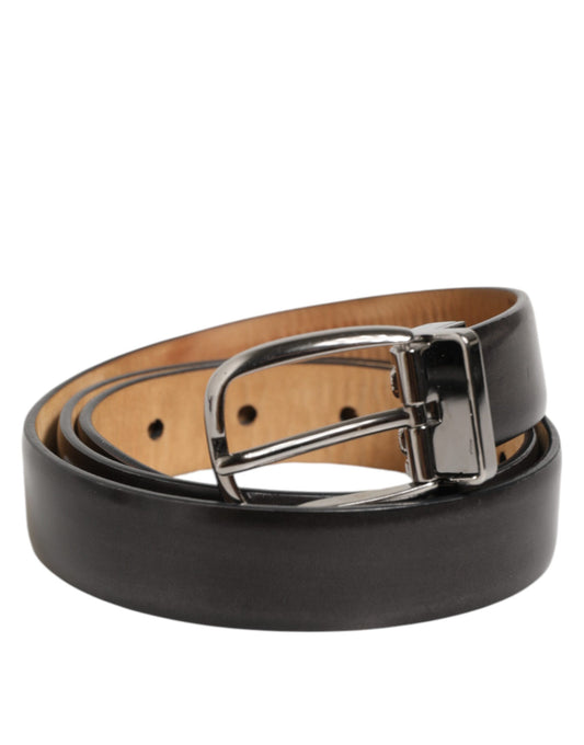 Belt by Dolce & Gabbana for men in calf leather black & silver features an distinguished design, perfectly showcasing the sophisticated craftsmanship of this distinguished Calf Leather Belt.