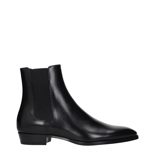 Ankle Boots by Celine for men in leather black features an enchanting design from the Men's Leather Ankle Boots collection, highlighting a enchanting and for a refined look.