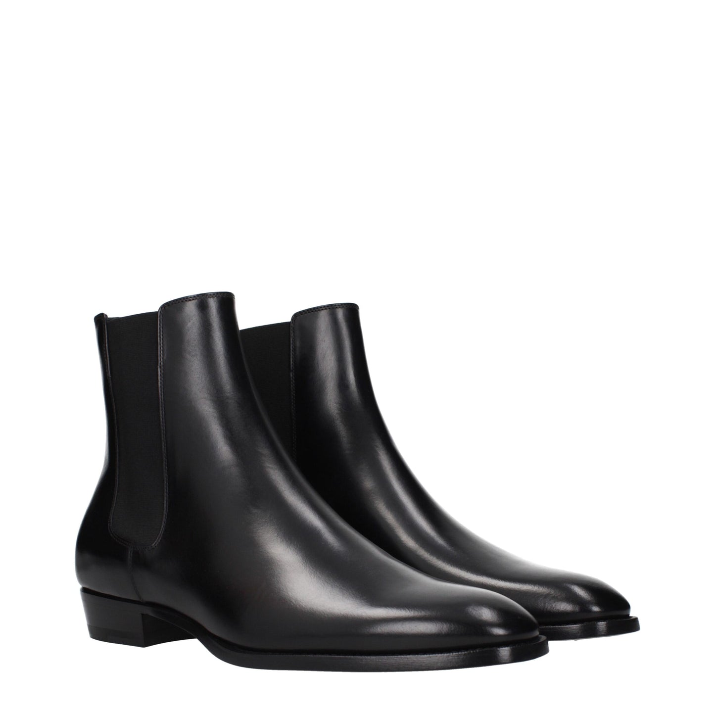 Ankle Boots by Celine for men in leather black features an high-performance silhouette, showcasing the sophisticated design of the Men's Leather Ankle Boots with a and a refined .