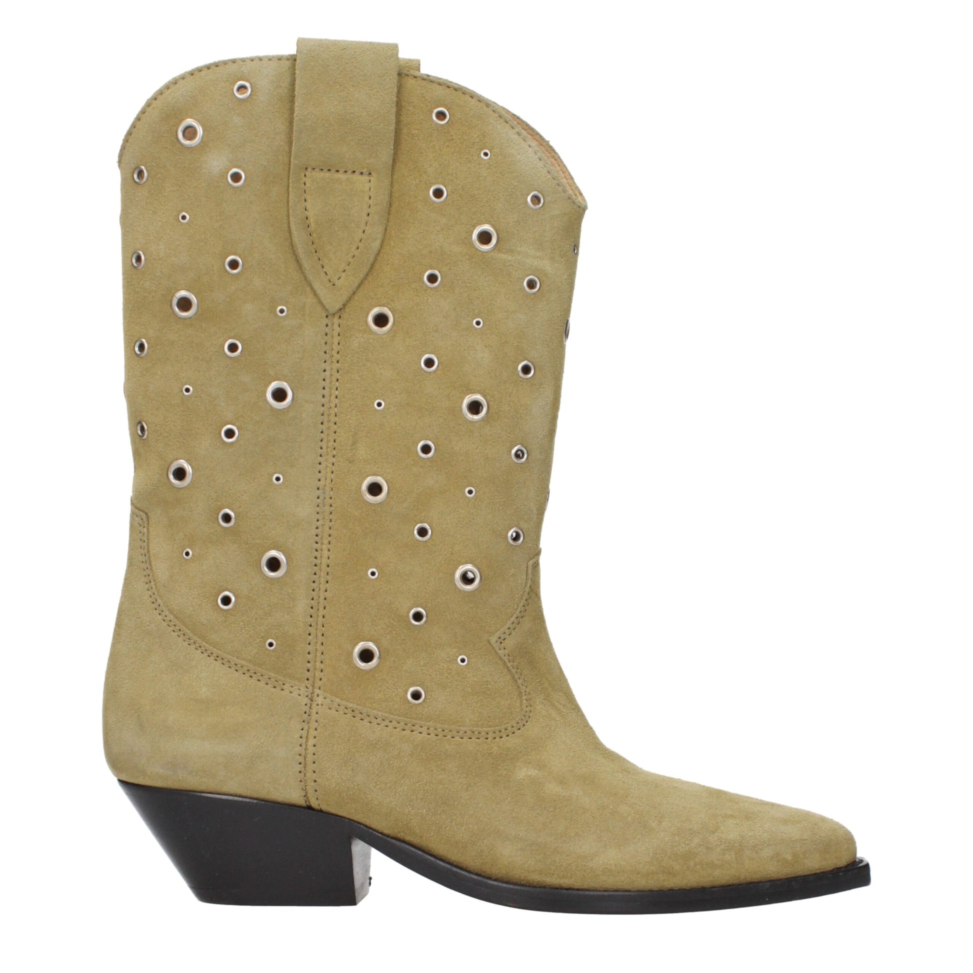 Ankle Boots by Isabel Marant for women in suede leather beige features an effortless chic silhouette from the Women's Suede Leather Ankle Boots collection, showcasing a effortless chic and refined for an effortless chic look.